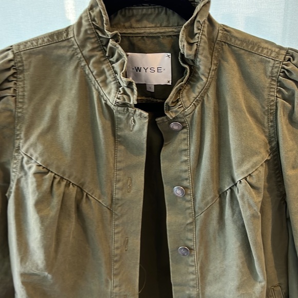 Wyse London Khaki Bomber Jacket. - Picture 2 of 5